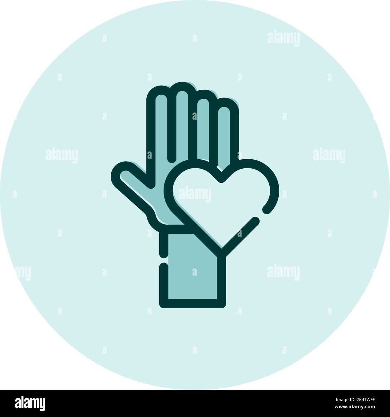 Spenden- und Wohltätigkeitsfreiwilliger, Illustration, Vektor auf weißem Hintergrund. Stock Vektor