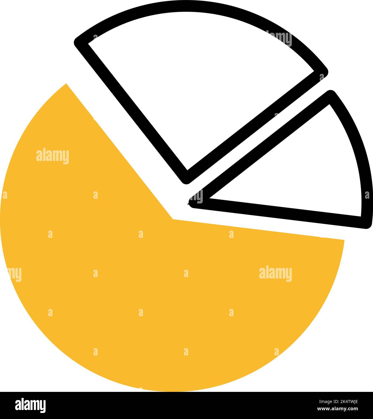 Datendiagramm, Illustration, Vektor auf weißem Hintergrund. Stock Vektor