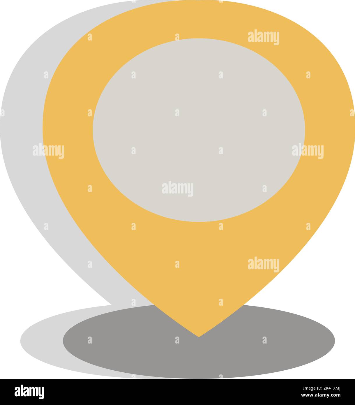 Stadtposition, Illustration, Vektor auf weißem Hintergrund. Stock Vektor