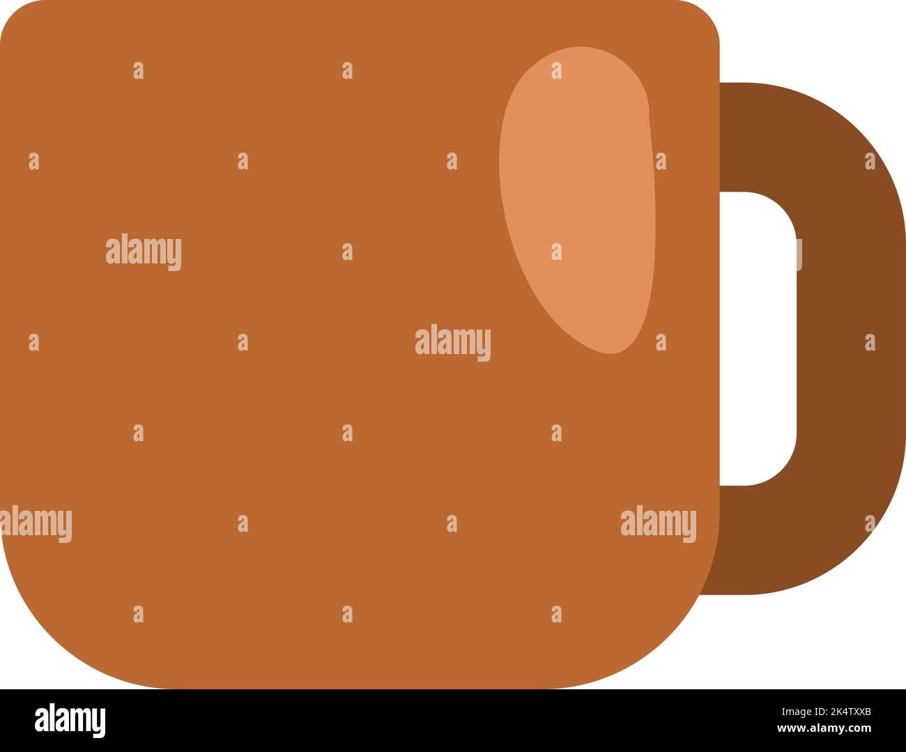 Kaffeebecher, Illustration, Vektor auf weißem Hintergrund. Stock Vektor