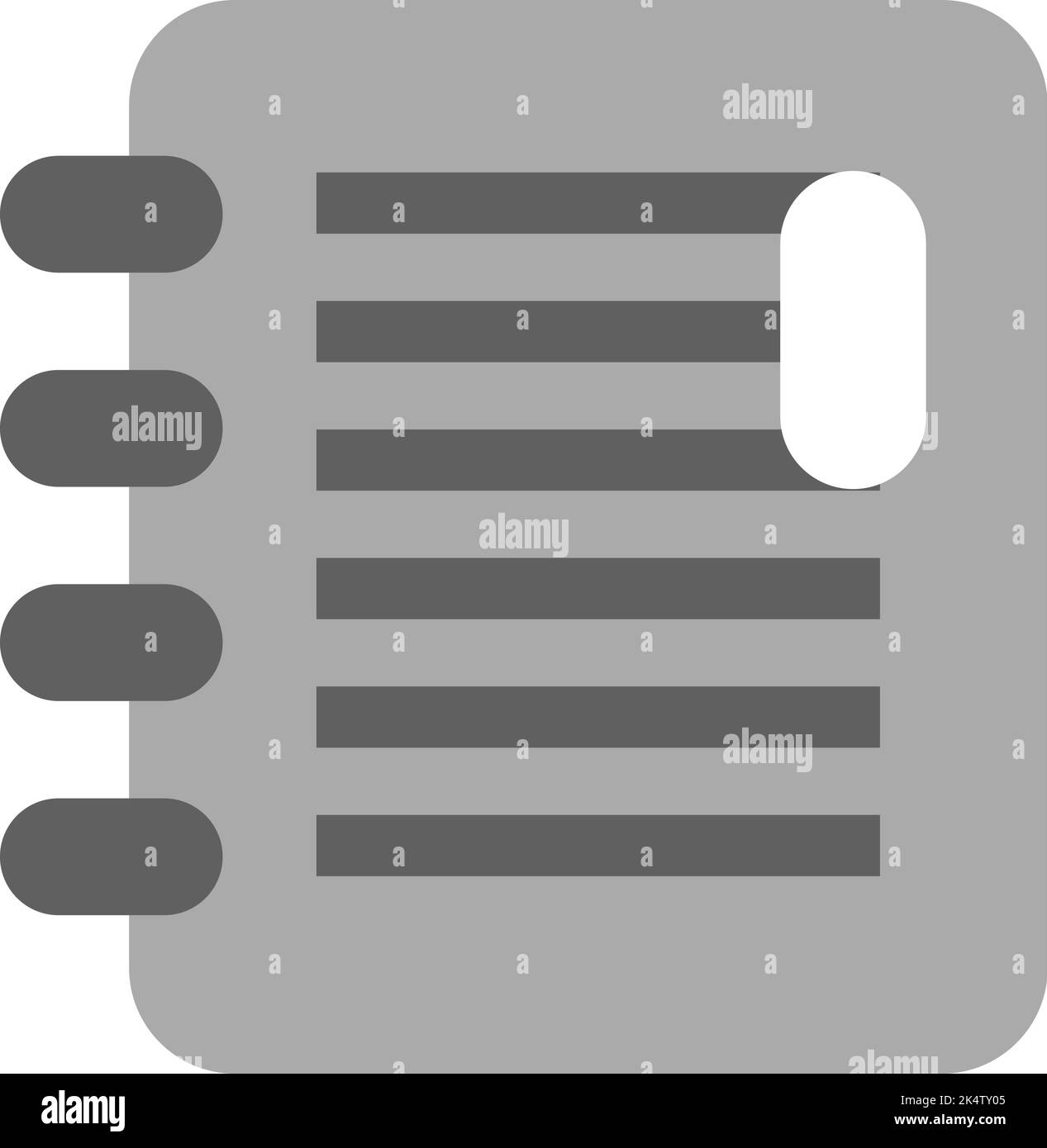 Skizzenbuch, Illustration, Vektor auf weißem Hintergrund. Stock Vektor