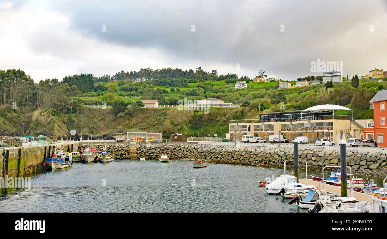 Porto Barqueiro in der Gemeinde Mogor, Gemeinde Mañón, Coruña, Spanien, Europa Stockfoto