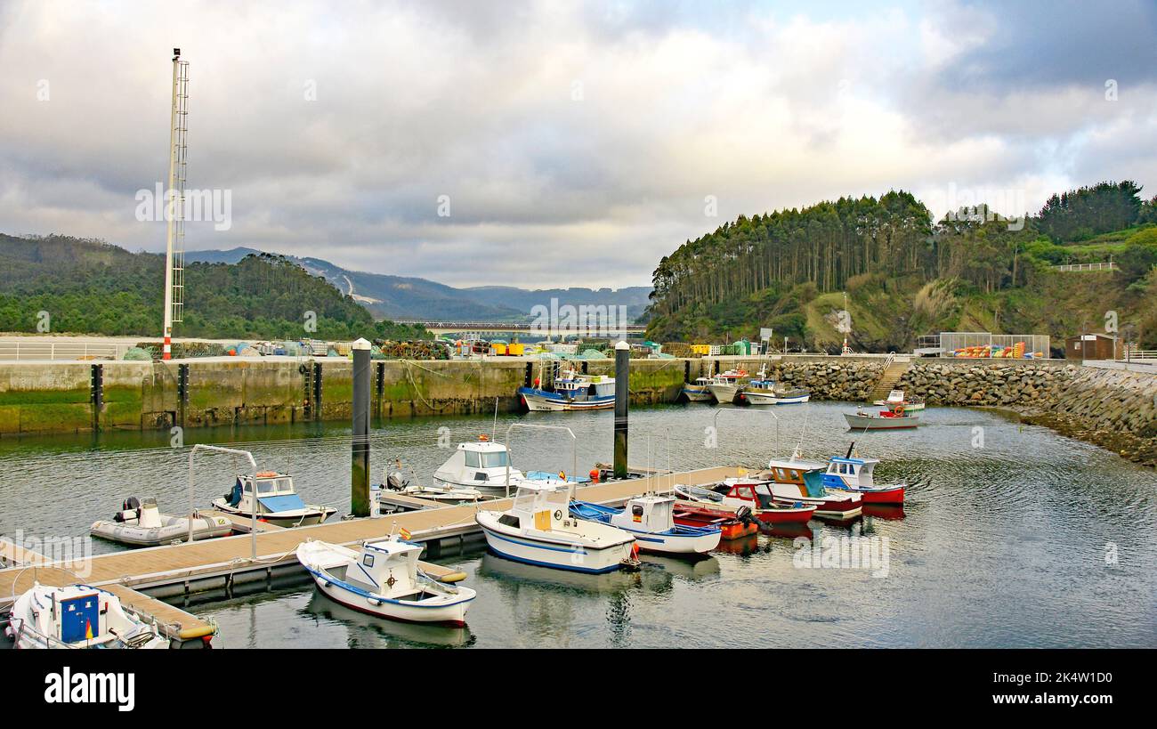 Porto Barqueiro in der Gemeinde Mogor, Gemeinde Mañón, Coruña, Spanien, Europa Stockfoto