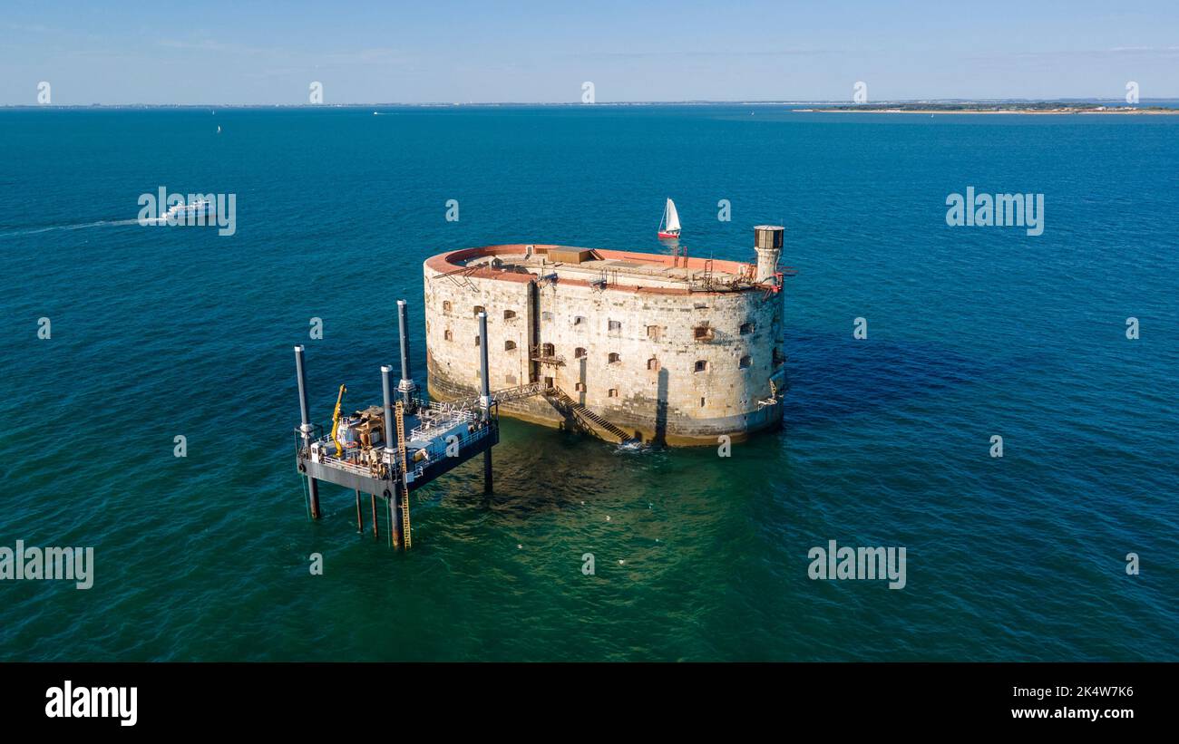 Fort Boyard vor der Insel Oleron, Charente-Maritime (17), Region Nouvelle-Aquitaine, Frankreich Stockfoto