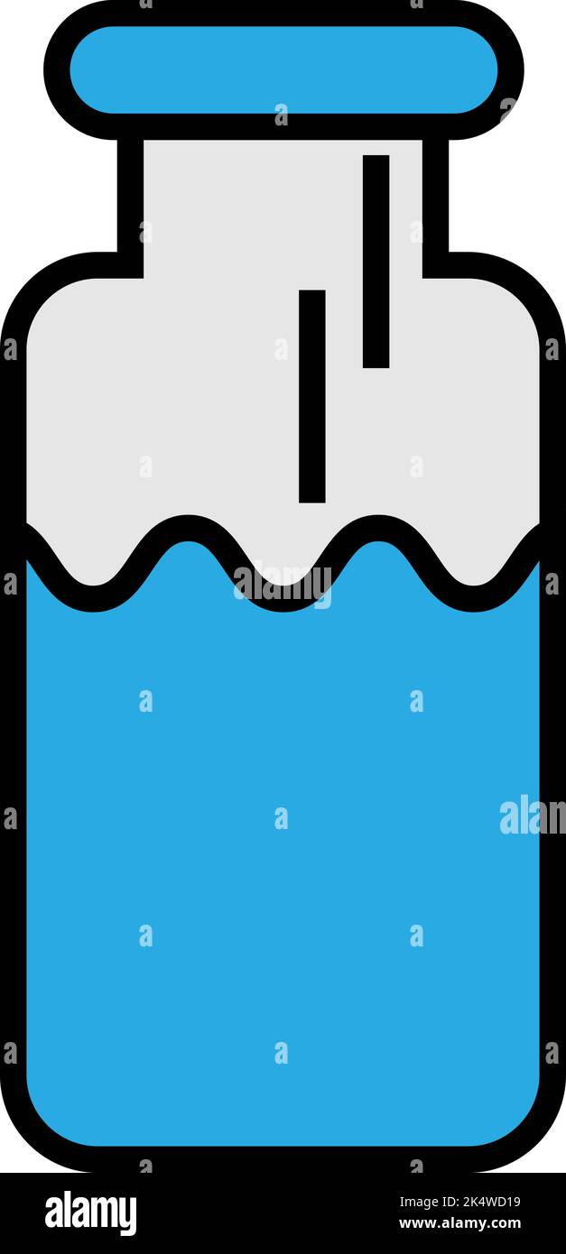 Versiegelte Wasserflasche, Abbildung, Vektor auf weißem Hintergrund. Stock Vektor Versiegelte Wasserflasche, Abbildung, Vektor auf weißem Hintergrund. Stock Vektor
