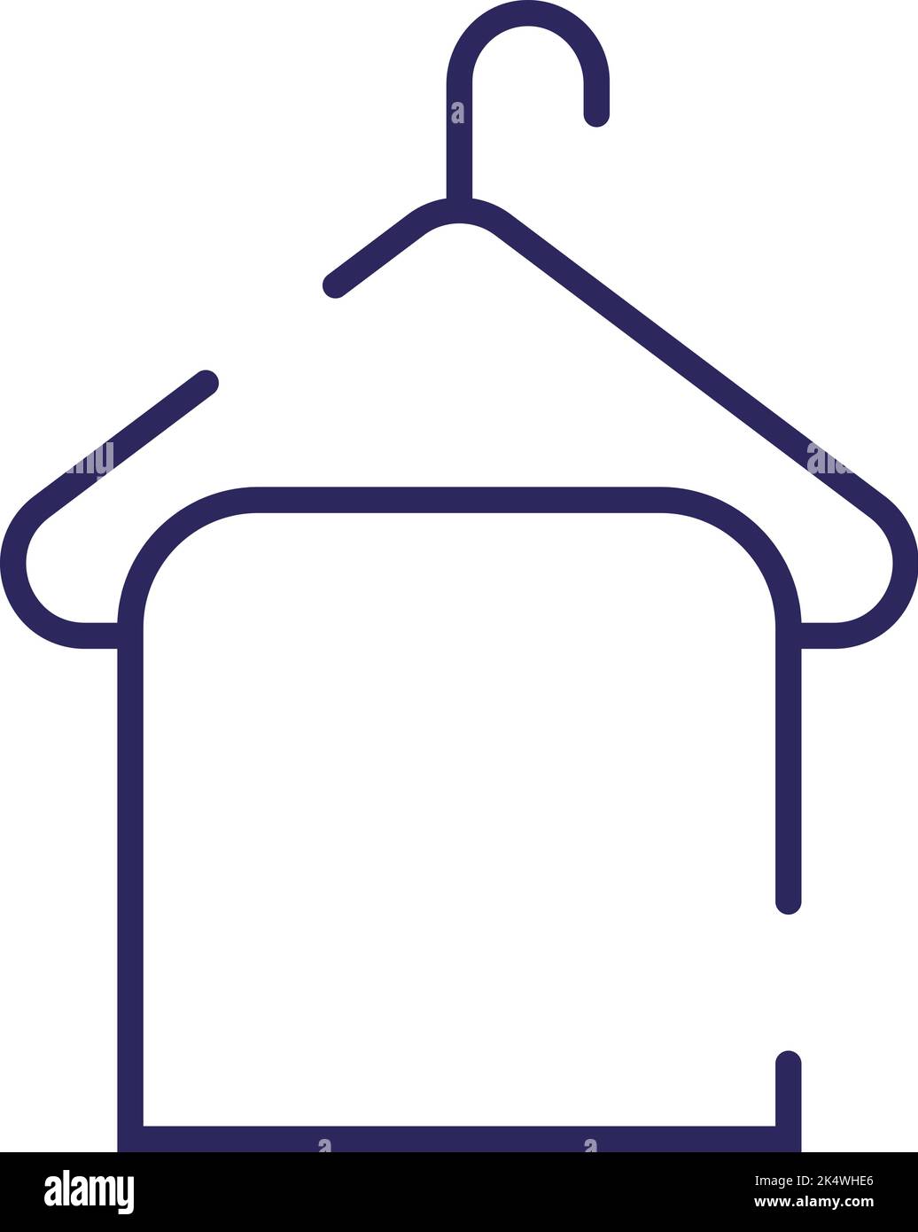 Sauberes Handtuch, Illustration, Vektor auf weißem Hintergrund. Stock Vektor