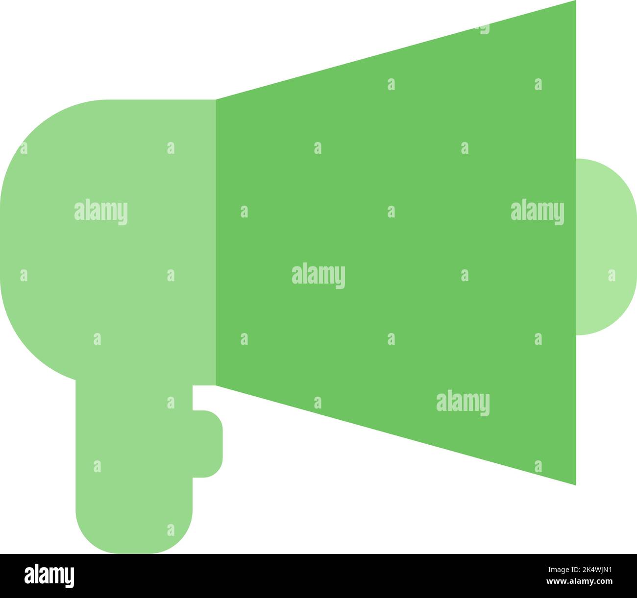 Arbeiten Sie Megaphon, Illustration, Vektor auf einem weißen Hintergrund. Stock Vektor