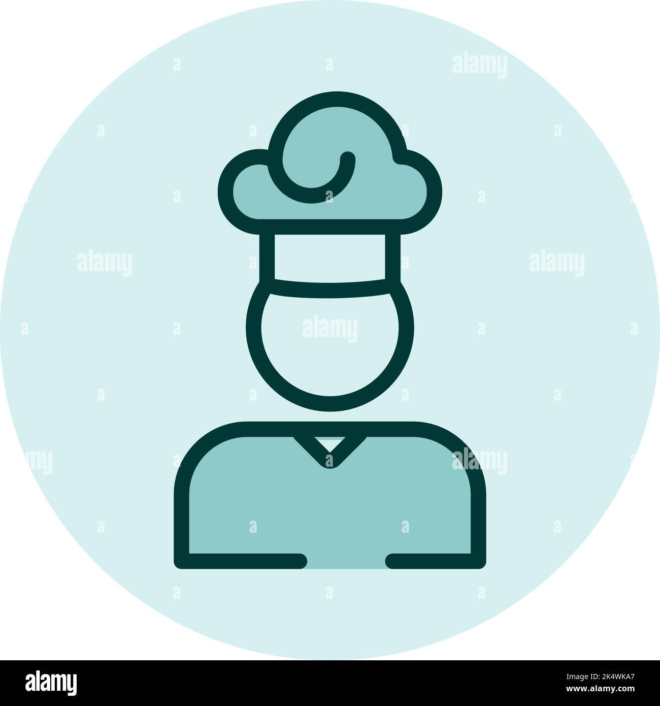 Business Industry Restaurant, Illustration, Vektor auf weißem Hintergrund. Stock Vektor