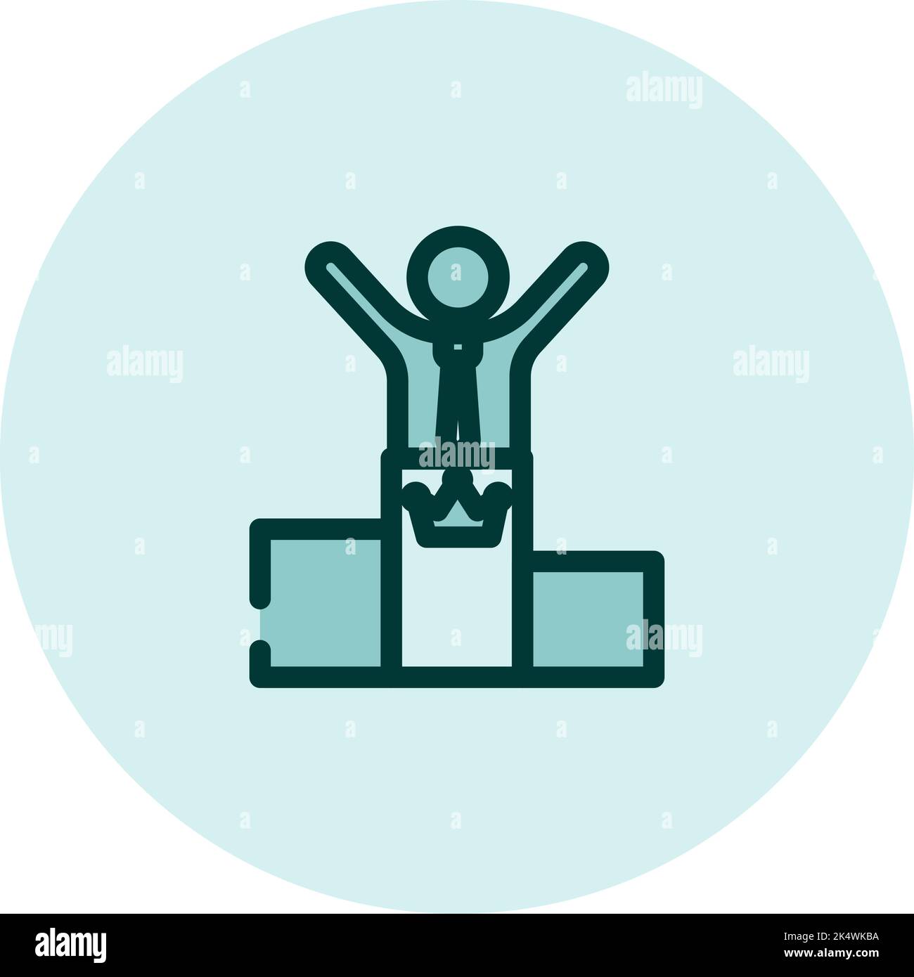 Persönlicher Gewinn, Illustration, Vektor auf weißem Hintergrund. Stock Vektor