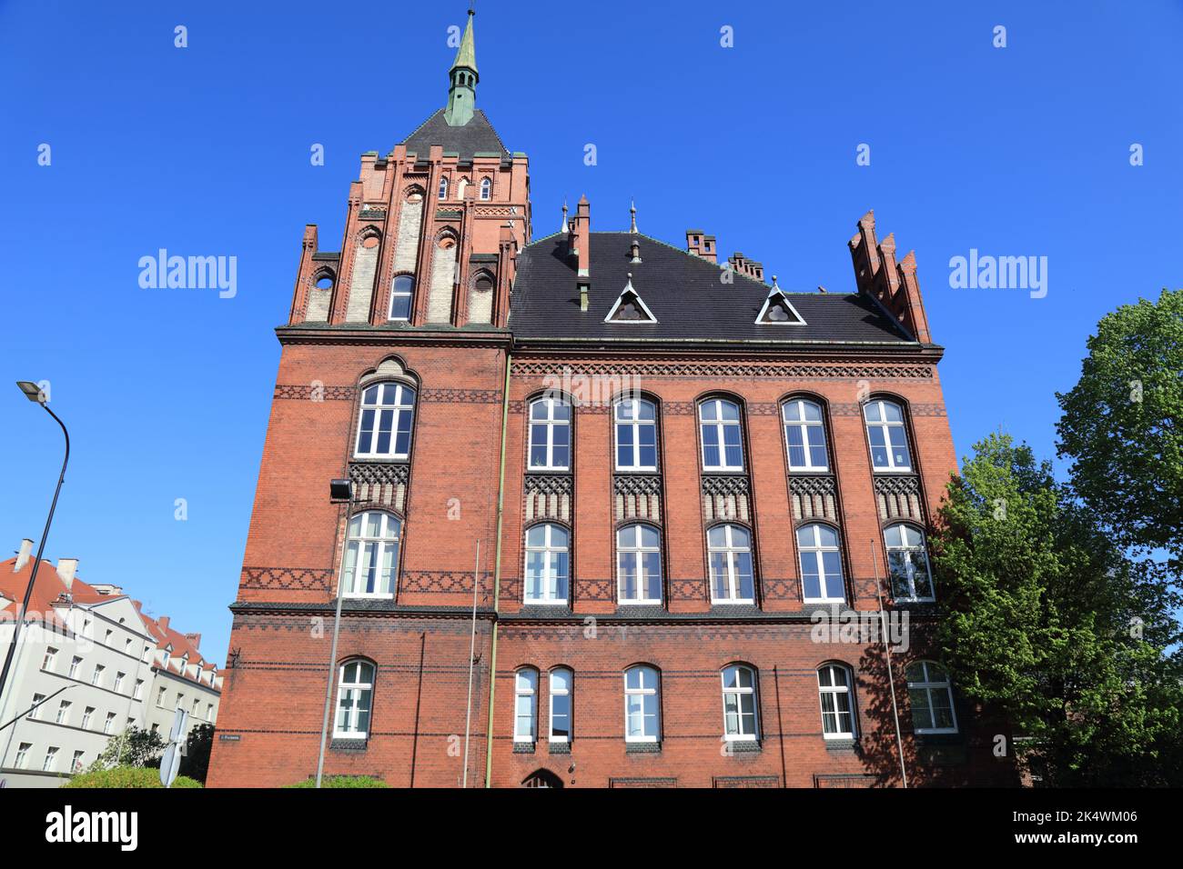 Historische Fakultät für Chemie der Technischen Universität Schlesien (Politechnika Slaska) in Gliwice. Stockfoto