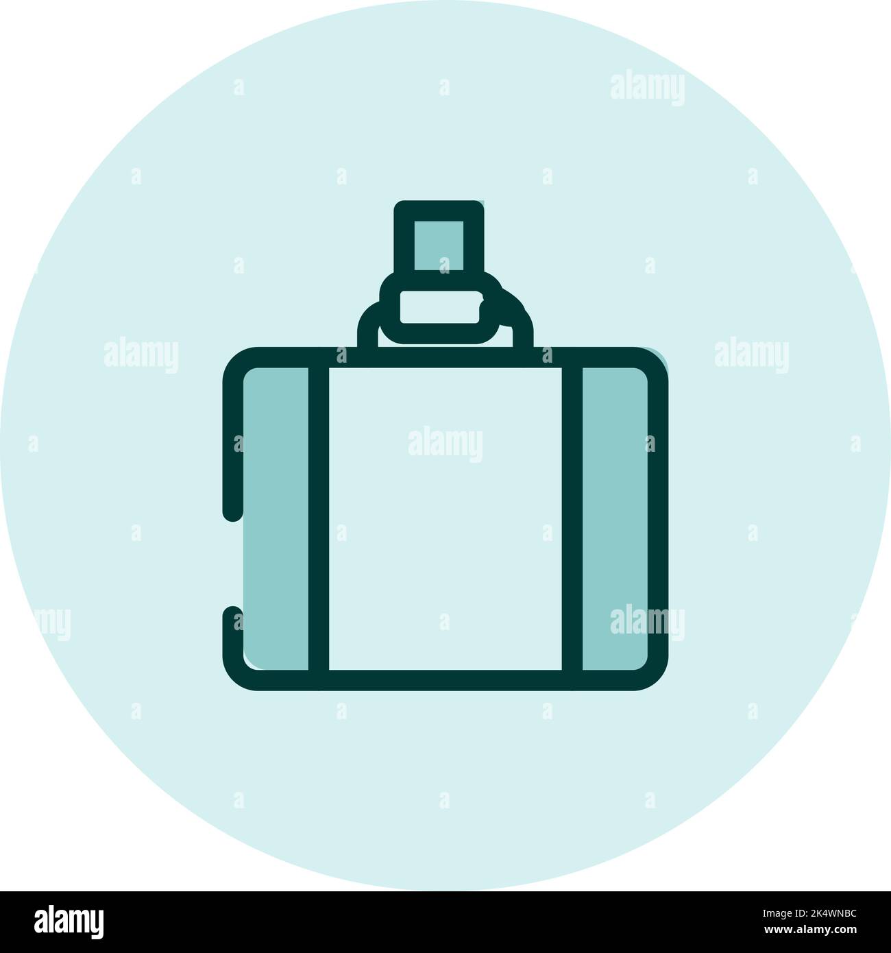 Dienstreise für Mitarbeiter, Illustration, Vektor auf weißem Hintergrund. Stock Vektor