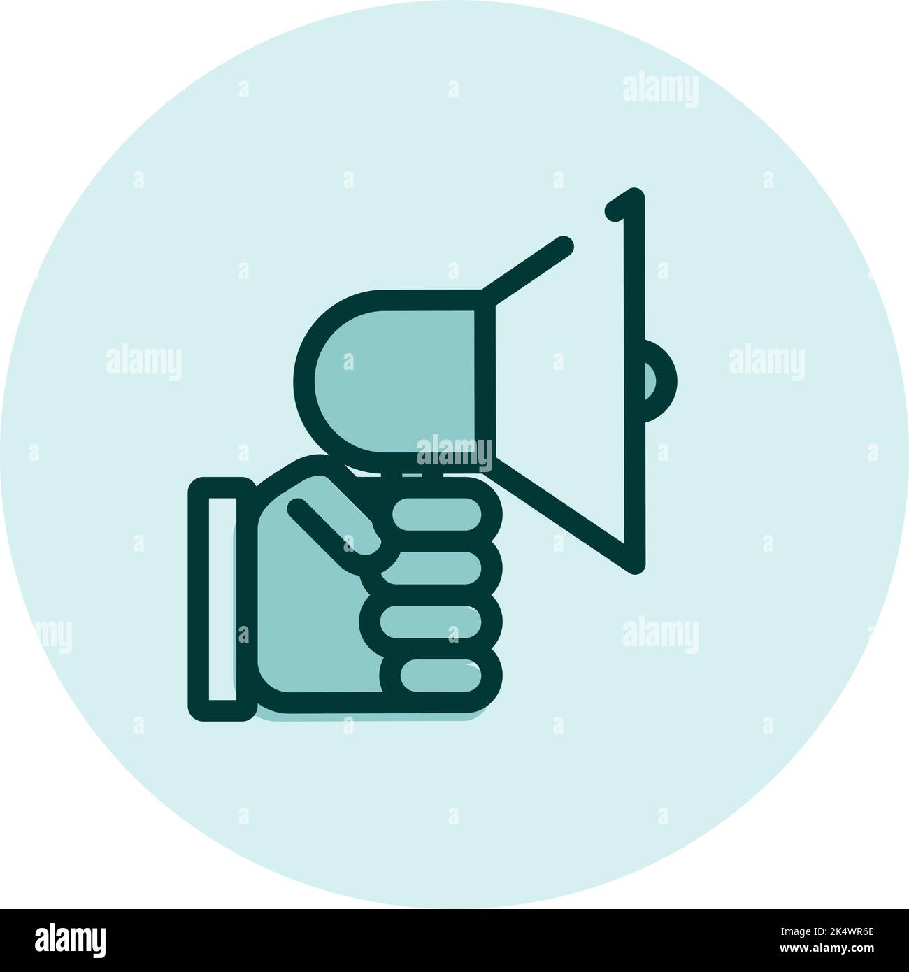 Geschäftsansage, Illustration, Vektor auf weißem Hintergrund. Stock Vektor