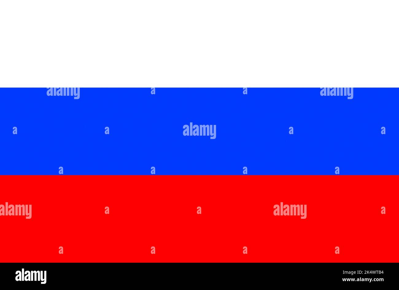Nationalflagge der Russischen Föderation. Stockfoto