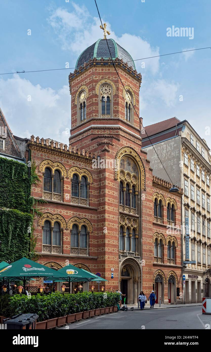 Griechisch-orthodoxe Kirche der Heiligen Dreifaltigkeit, Wien, Österreich Stockfoto Griechisch-orthodoxe Kirche der Heiligen Dreifaltigkeit, Wien, Österreich Stockfoto