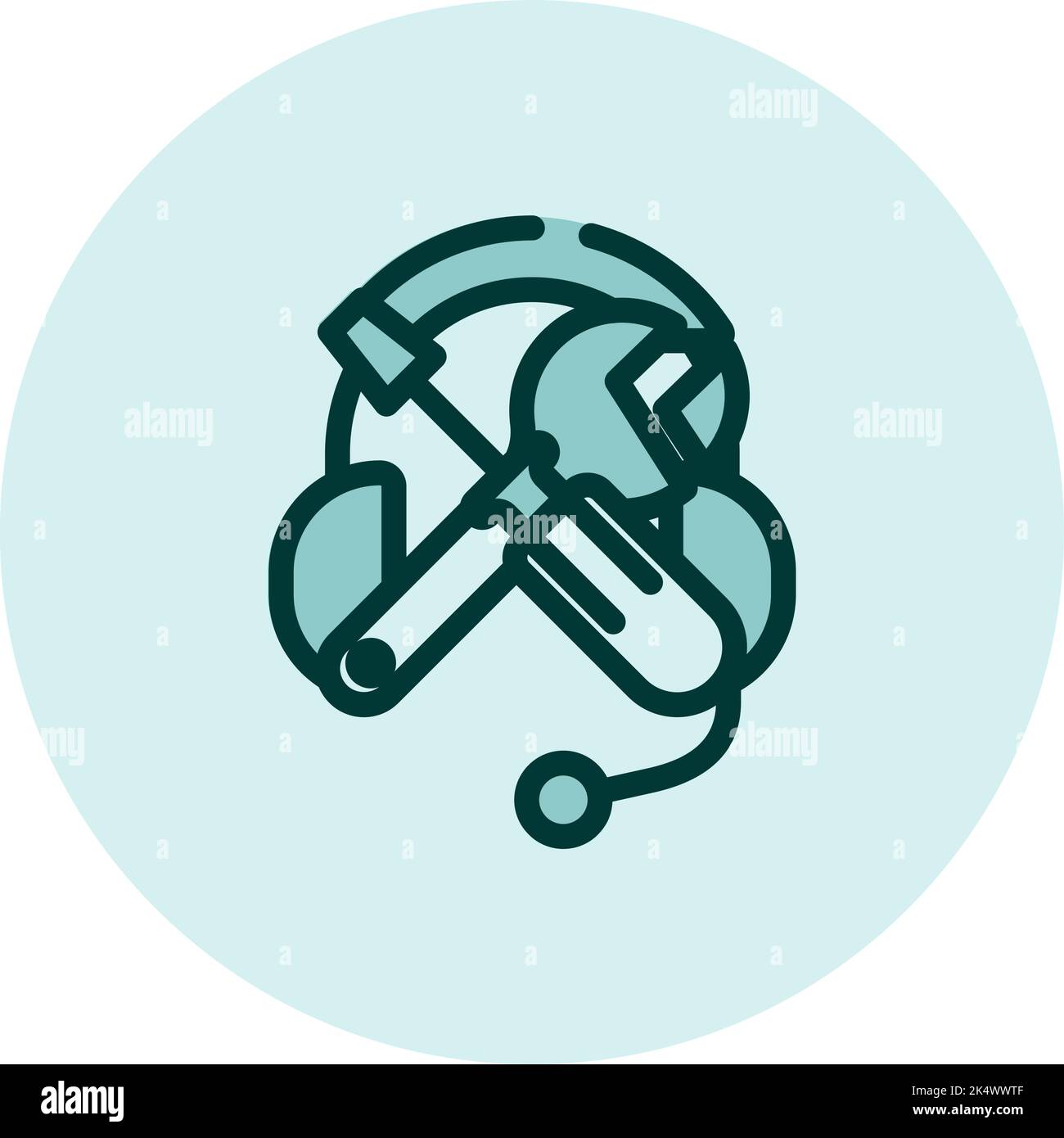 Technischer Support, Illustration, Vektor auf weißem Hintergrund. Stock Vektor