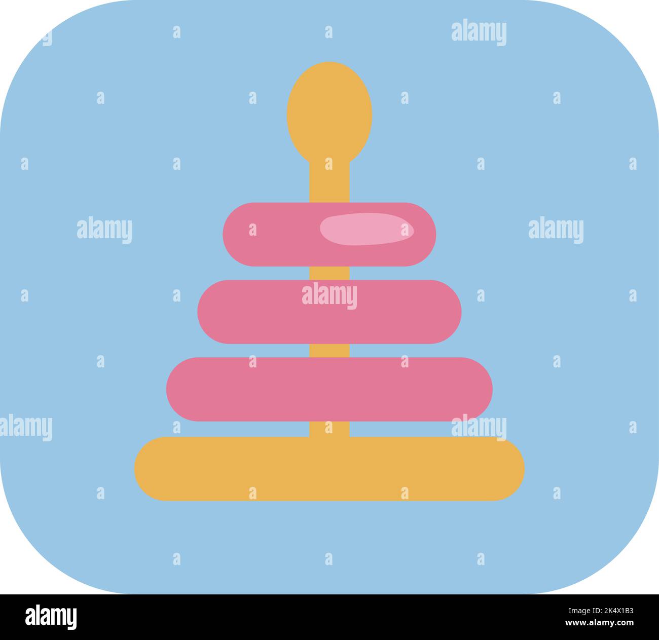 Internationales Kinderspielzeug, Illustration, Vektor auf weißem Hintergrund. Stock Vektor