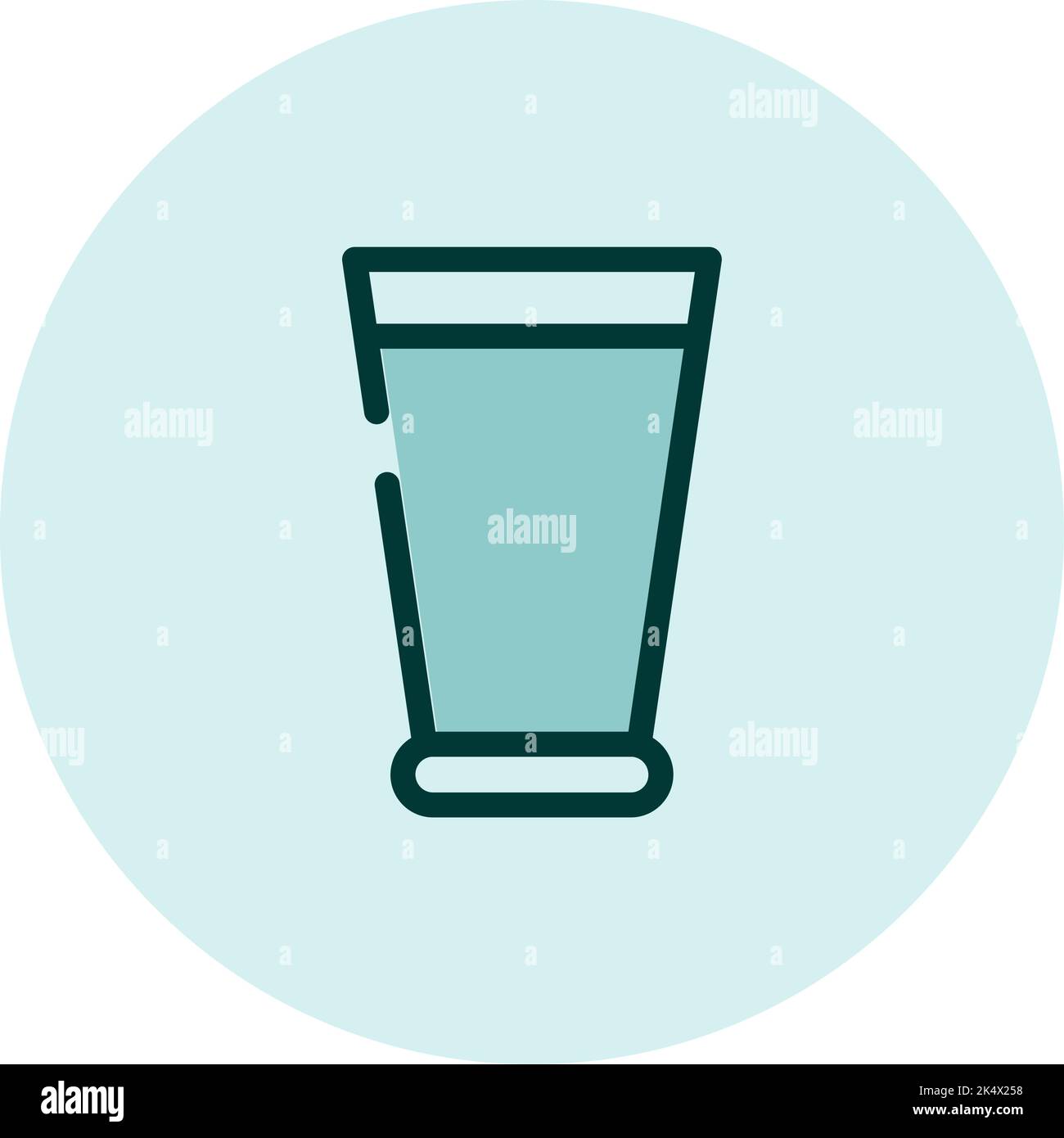 Kleines Glas, Illustration, Vektor auf weißem Hintergrund. Stock Vektor