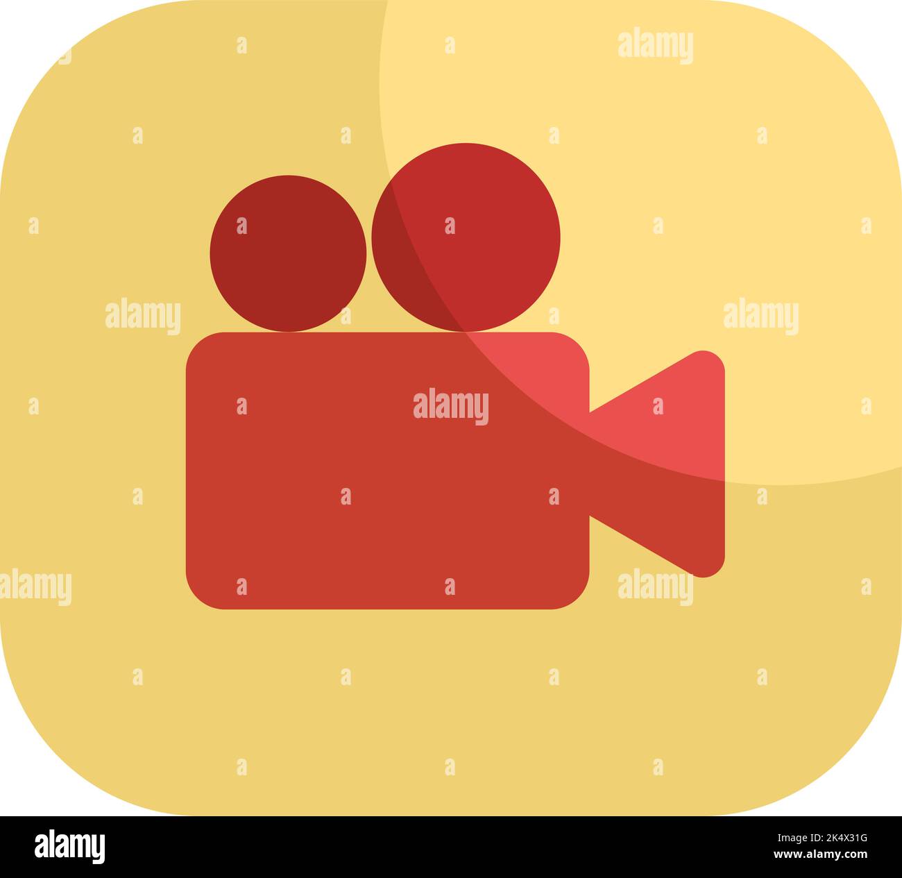 Cinema Hobbie, Illustration, Vektor auf weißem Hintergrund. Stock Vektor