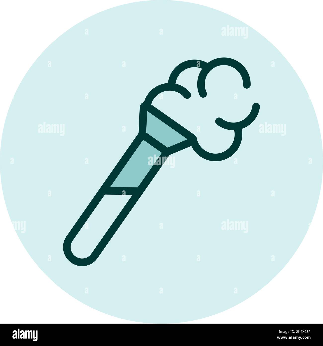 Chemie-Test, Illustration, Vektor auf weißem Hintergrund. Stock Vektor