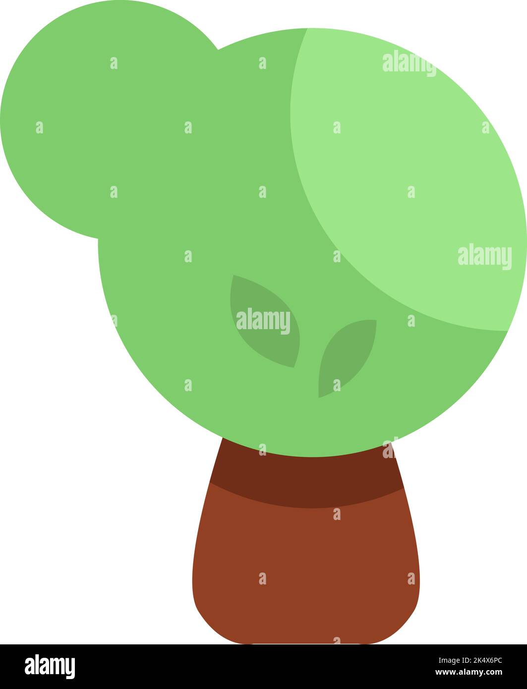 Gartenbaum, Illustration, Vektor auf weißem Hintergrund. Stock Vektor