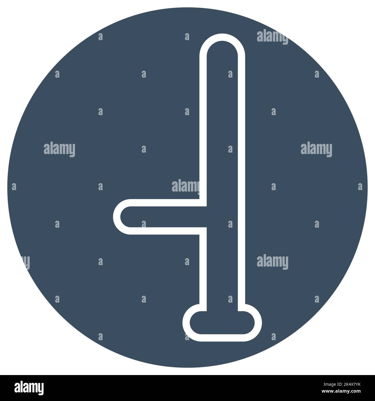 Polizeiwaffe, Illustration, Vektor auf weißem Hintergrund. Stock Vektor