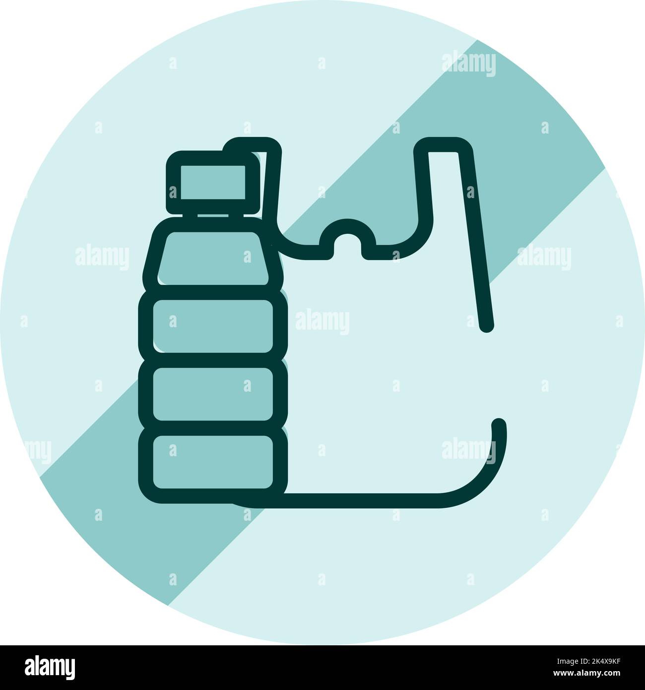 Warnschild nicht abfallend, Illustration, Vektor auf weißem Hintergrund. Stock Vektor