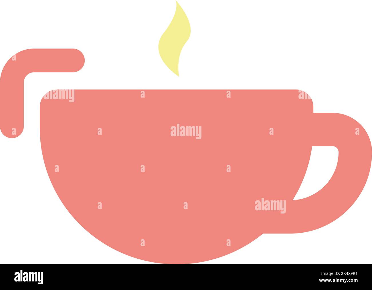 Bürobecher, Illustration, Vektor auf weißem Hintergrund. Stock Vektor