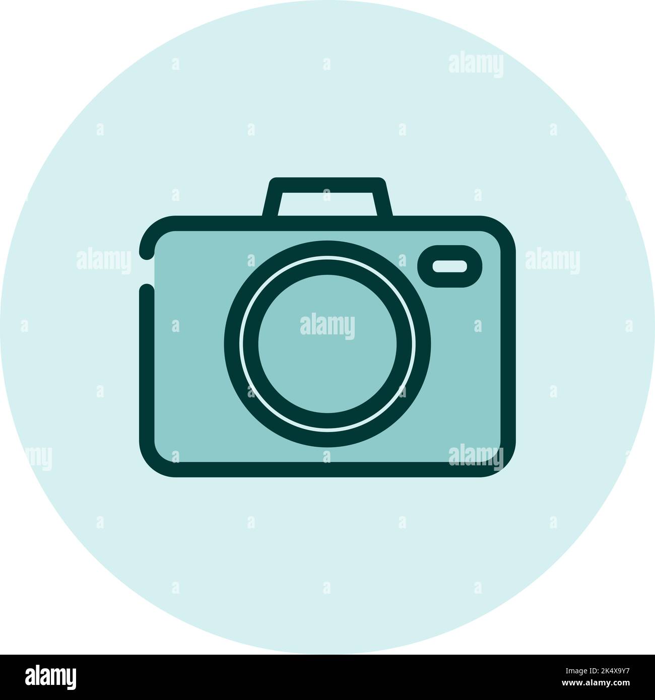 Fotografie-Service, Illustration, Vektor auf weißem Hintergrund. Stock Vektor