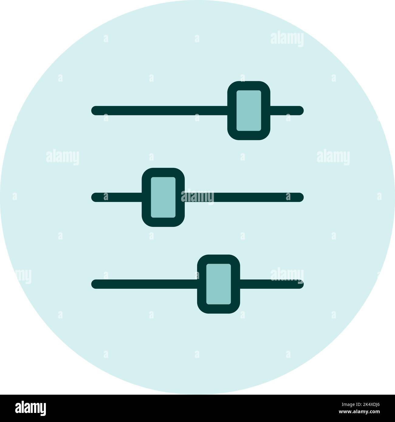 Einstellungssymbol, Illustration, Vektor auf weißem Hintergrund. Stock Vektor