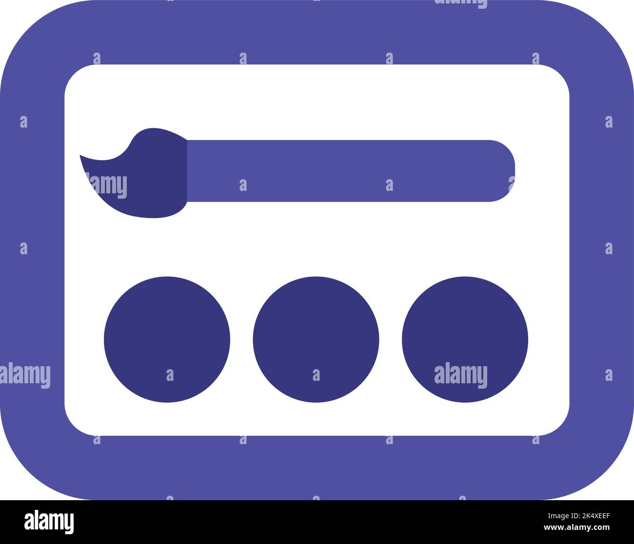 Aquarellkunst, Illustration, Vektor auf weißem Hintergrund. Stock Vektor