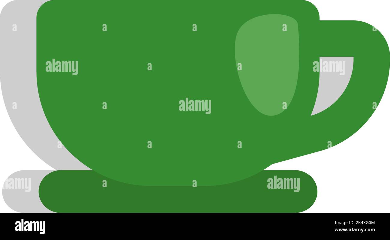 Business Tasse, Illustration, Vektor auf weißem Hintergrund. Stock Vektor