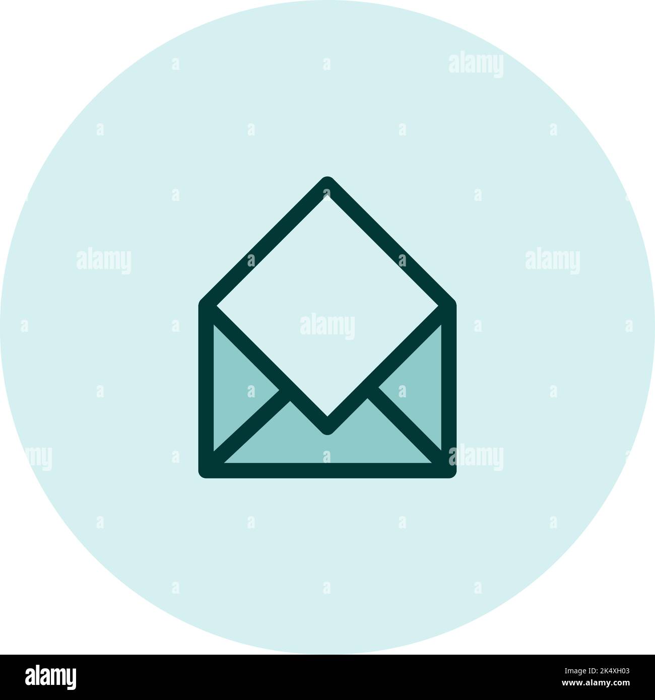 E-Mail-Symbol, Illustration, Vektor auf weißem Hintergrund. Stock Vektor