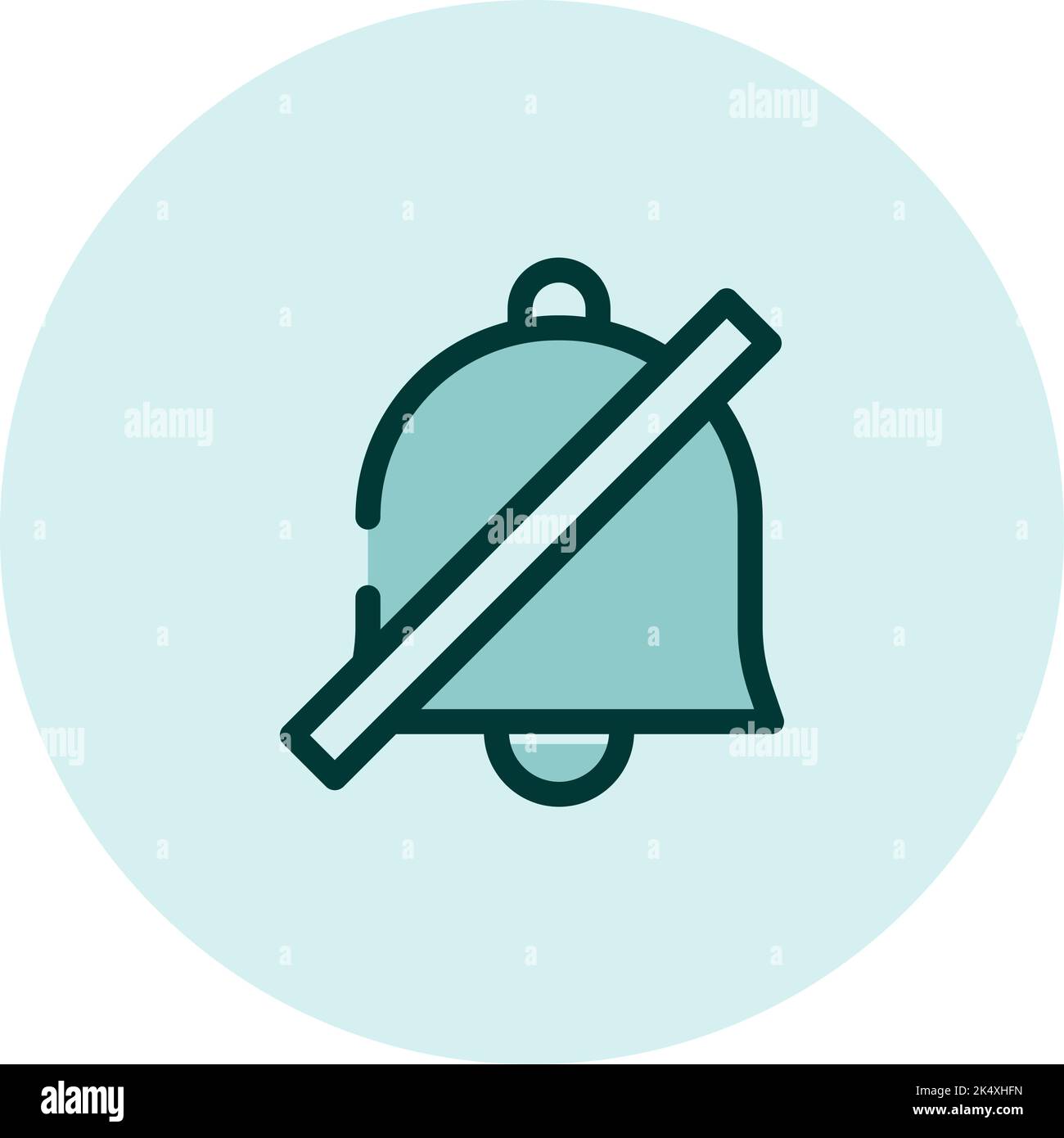 Sound aus Symbol, Illustration, Vektor auf weißem Hintergrund. Stock Vektor