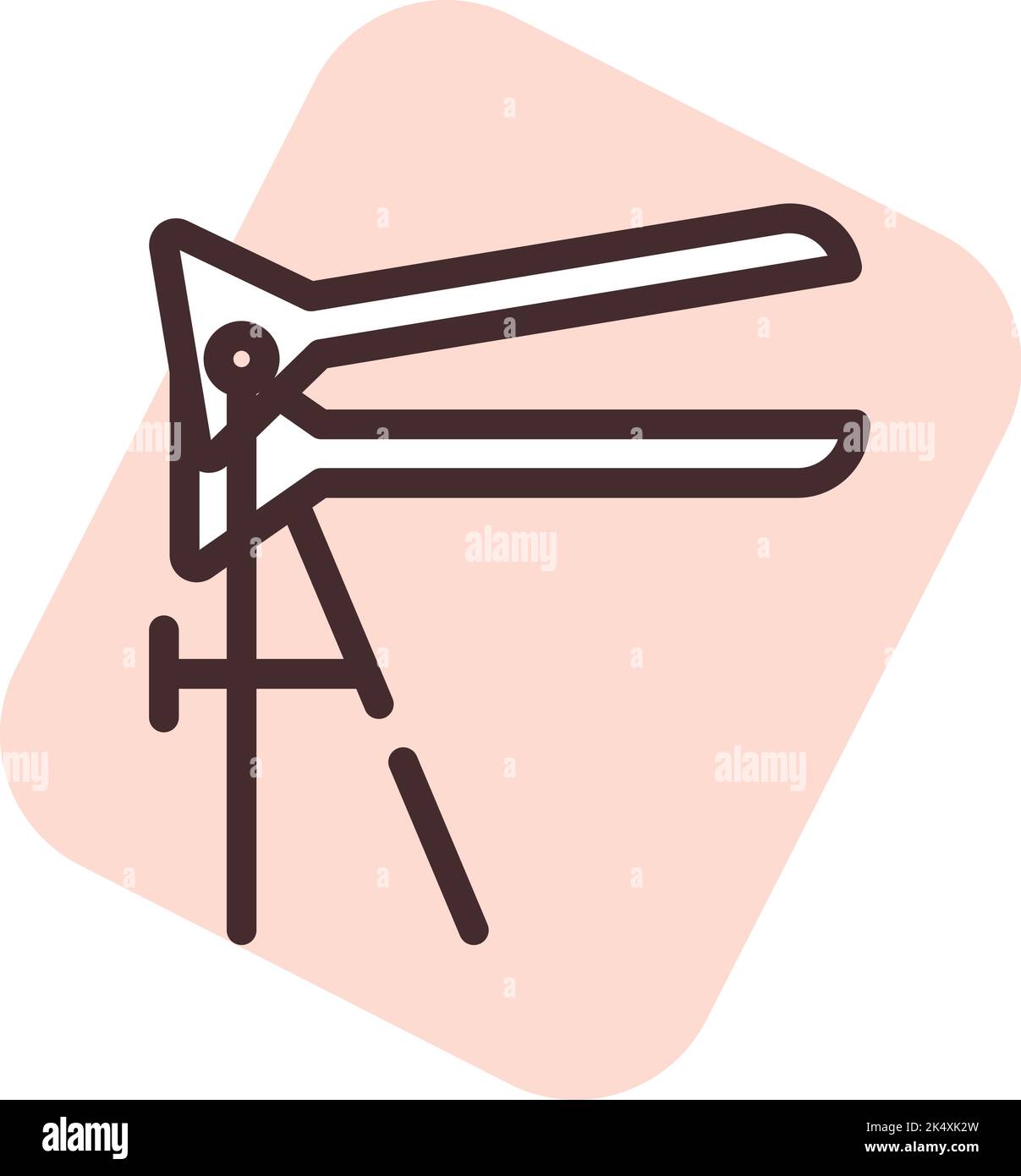 Gynäkologe Termin, Illustration, Vektor auf weißem Hintergrund. Stock Vektor