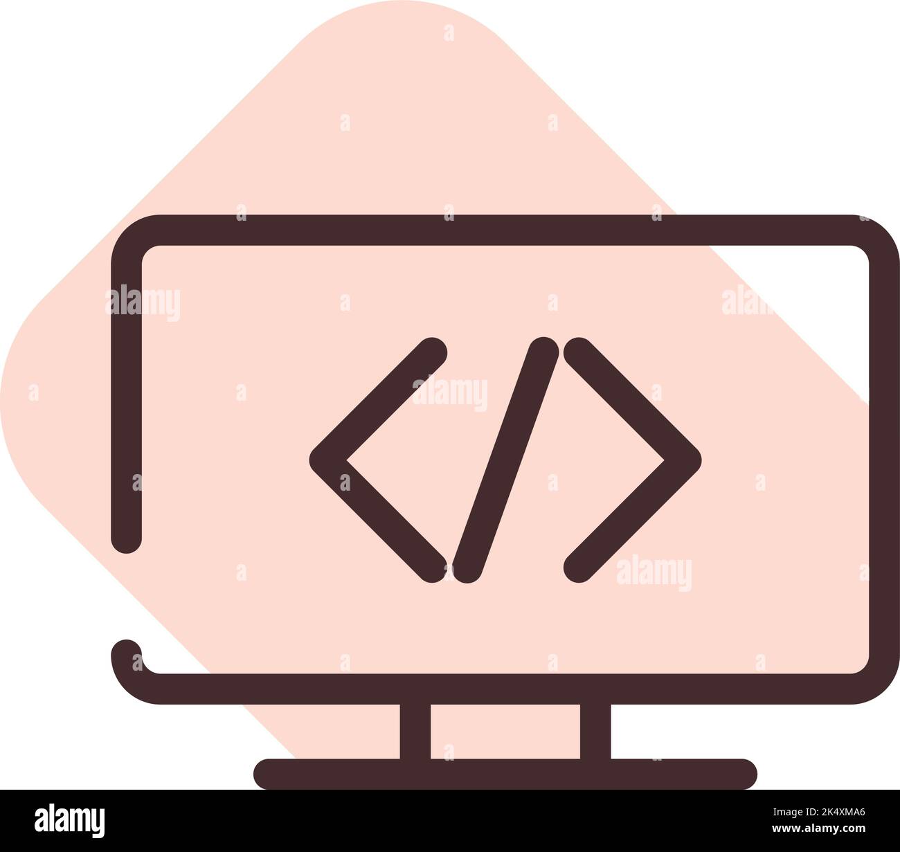 IT-Bildung, Illustration, Vektor auf weißem Hintergrund. Stock Vektor