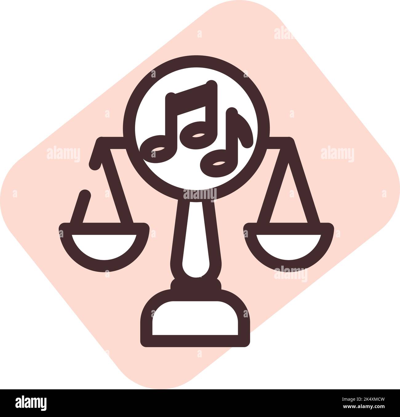 Unterhaltungsgesetz, Illustration, Vektor auf weißem Hintergrund. Stock Vektor