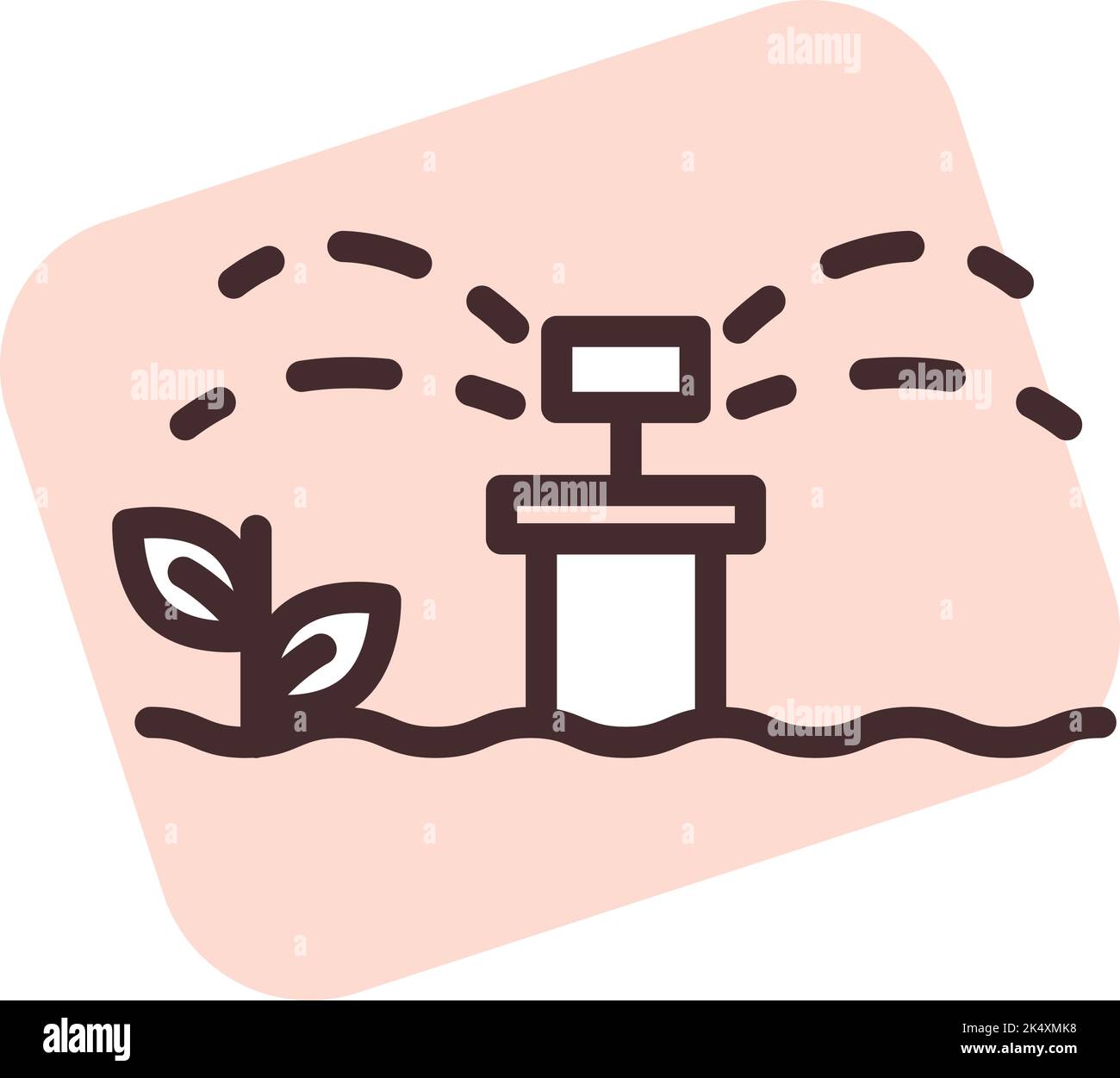 Gartenzeit, Illustration, Vektor auf weißem Hintergrund. Stock Vektor