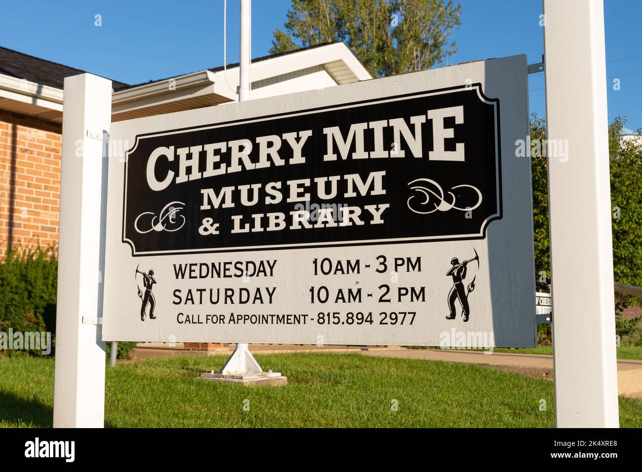 Cherry, Illinois Vereinigte Staaten 3.. Oktober 2022 Das Cherry Mine Museum and Library