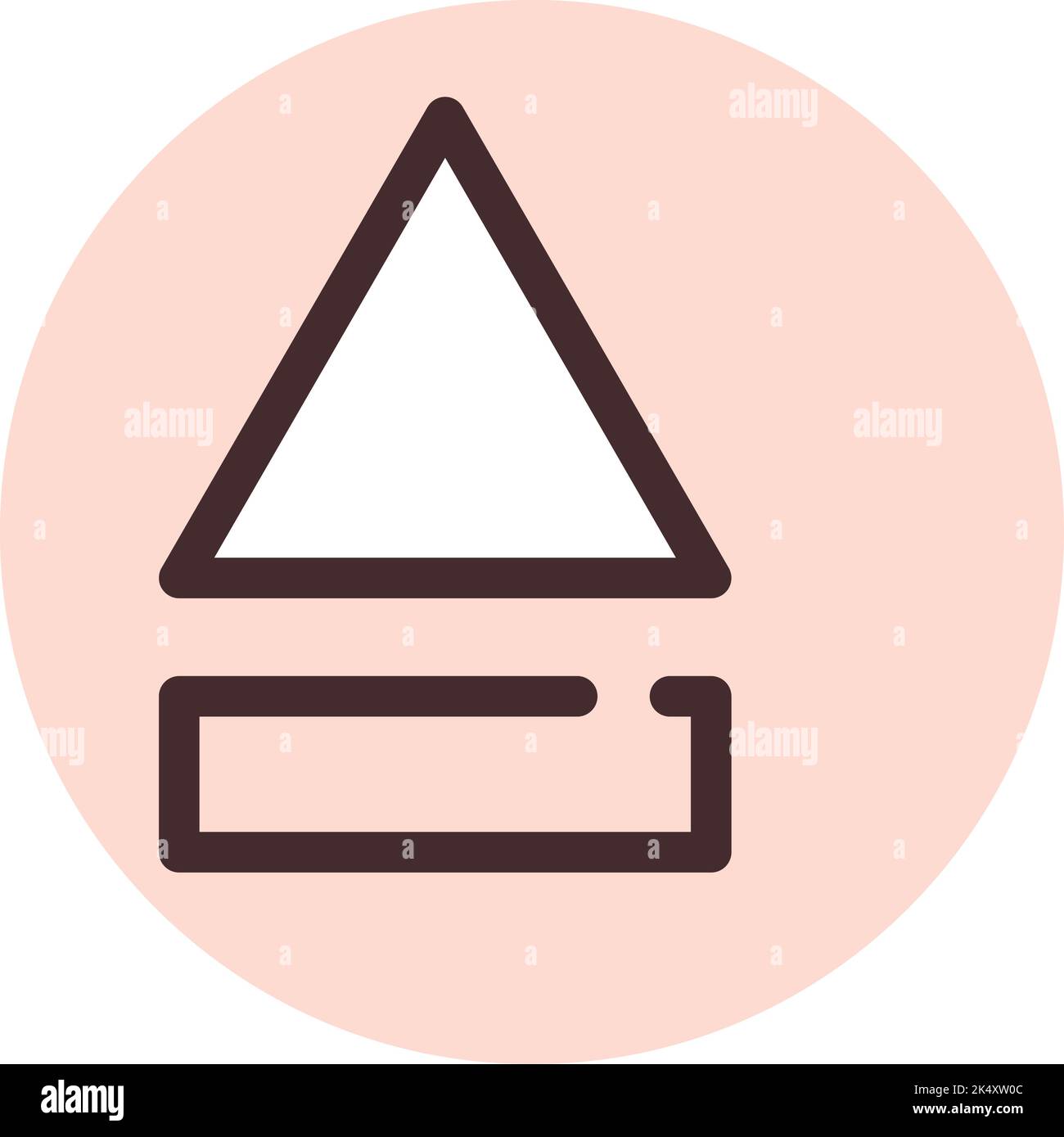 Telefon spielt Musik, Illustration, Vektor auf weißem Hintergrund. Stock Vektor