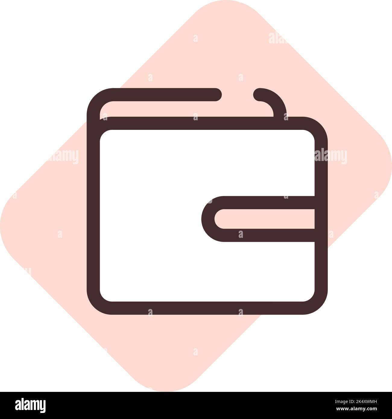 Handytasche, Illustration, Vektor auf weißem Hintergrund. Stock Vektor