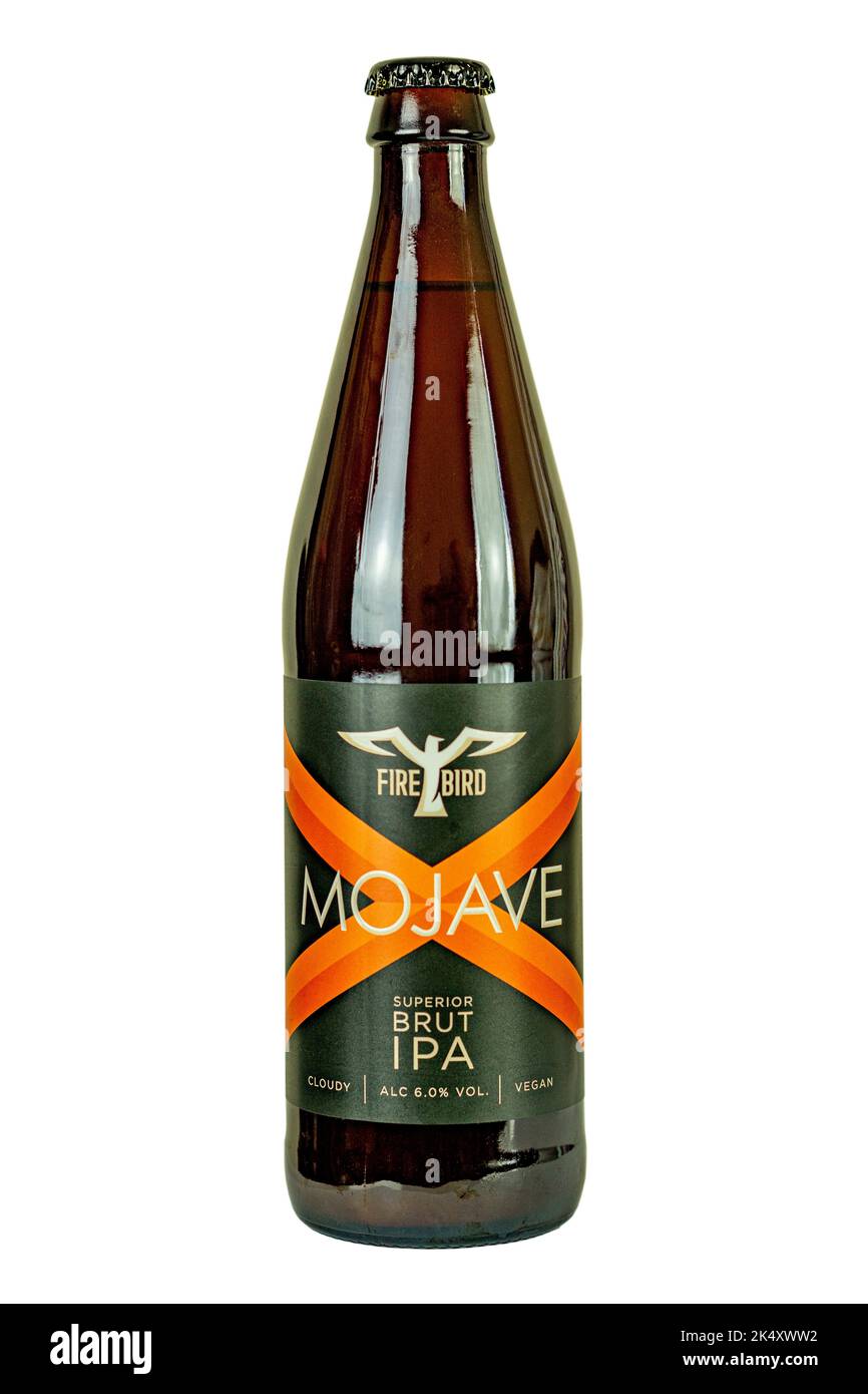 Firebird Brewery - Mojave (Superior Brut IPA) abgefülltes Bier - ALC 6,0%. Stockfoto