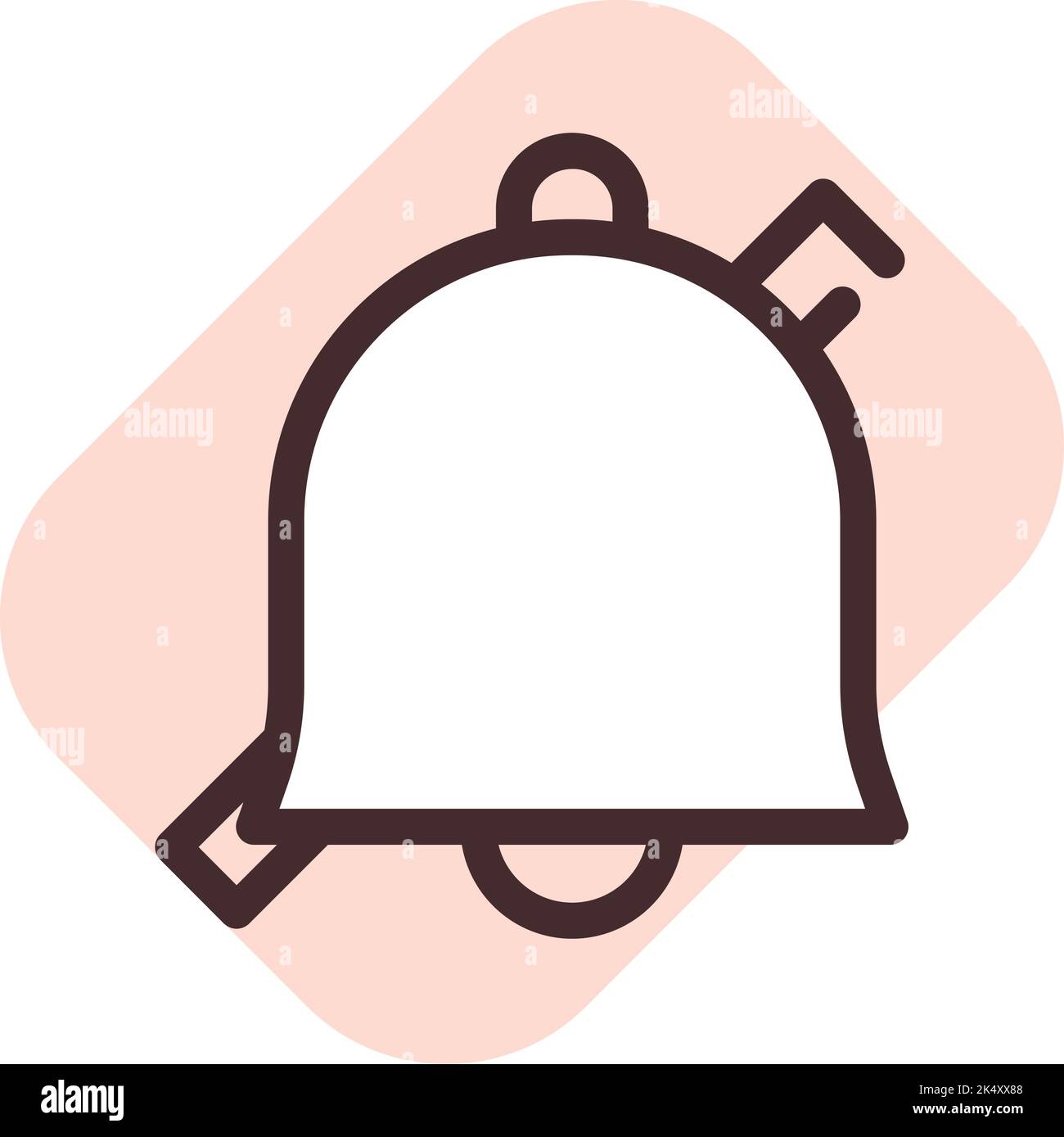 Telefon kein Ton, Illustration, Vektor auf weißem Hintergrund. Stock Vektor