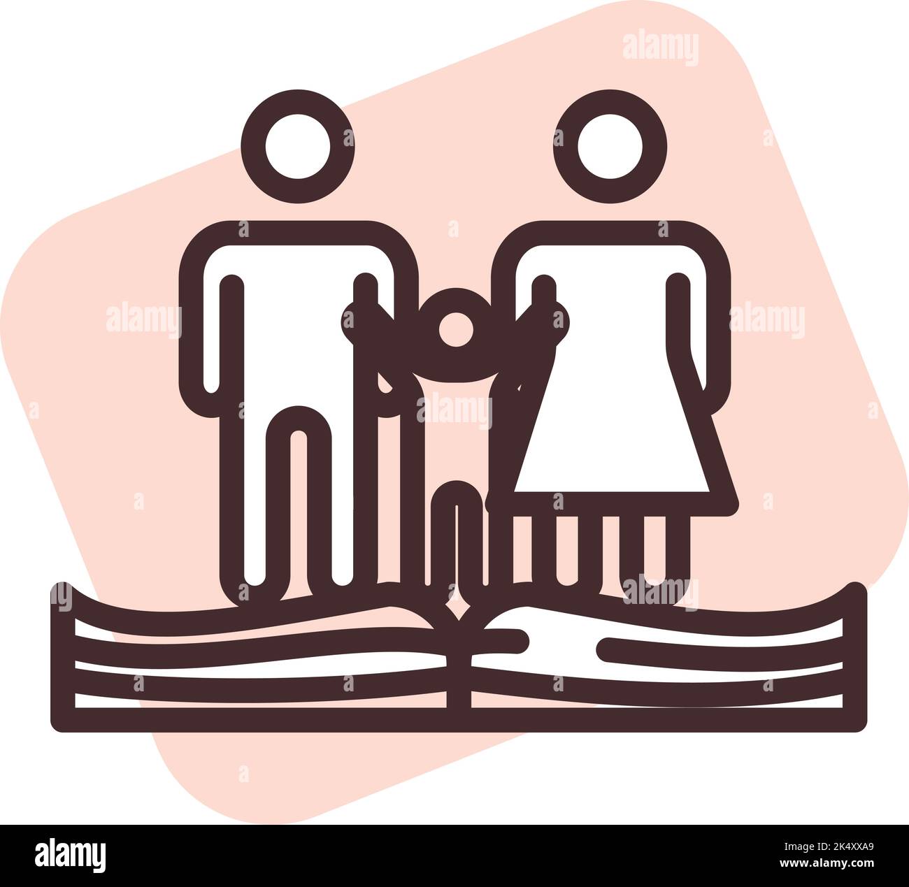 Familiengesetze, Illustration, Vektor auf weißem Hintergrund. Stock Vektor