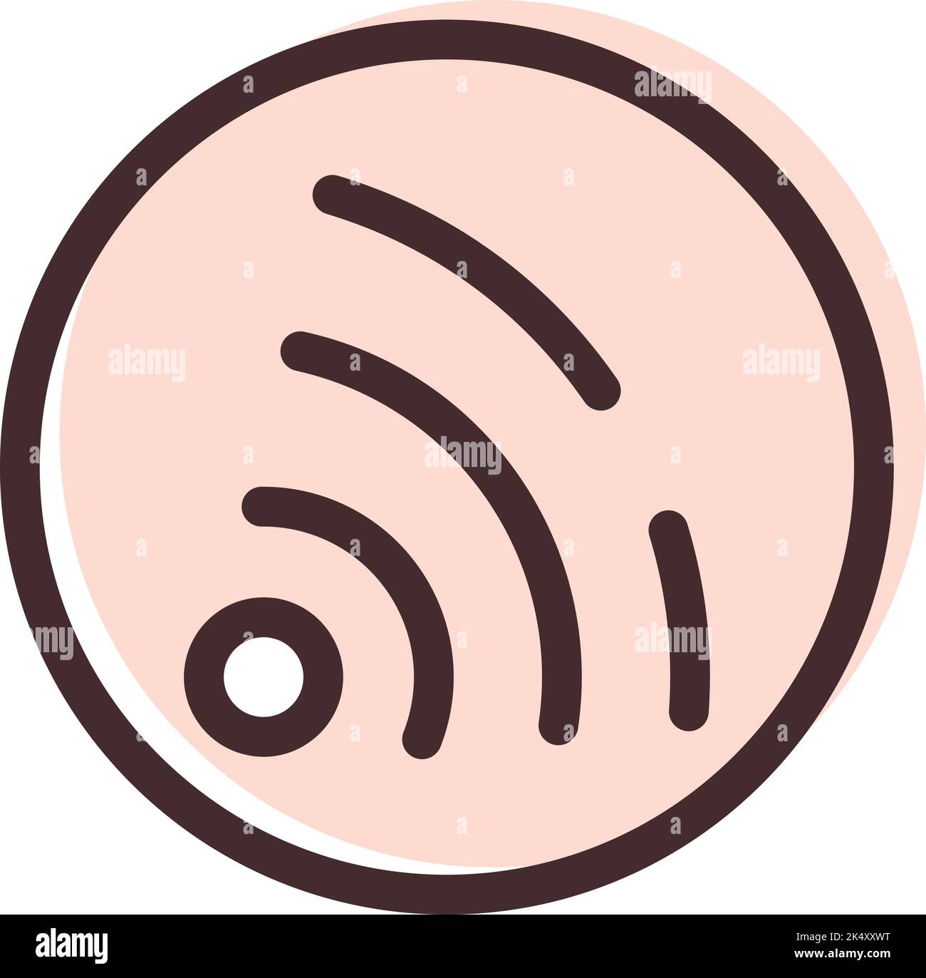 Einkaufszentrum WiFi, Illustration, Vektor auf weißem Hintergrund. Stock Vektor