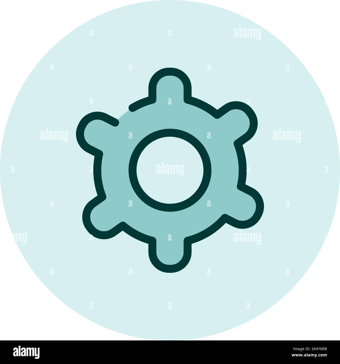 Einstellungssymbol, Illustration, Vektor auf weißem Hintergrund. Stock Vektor