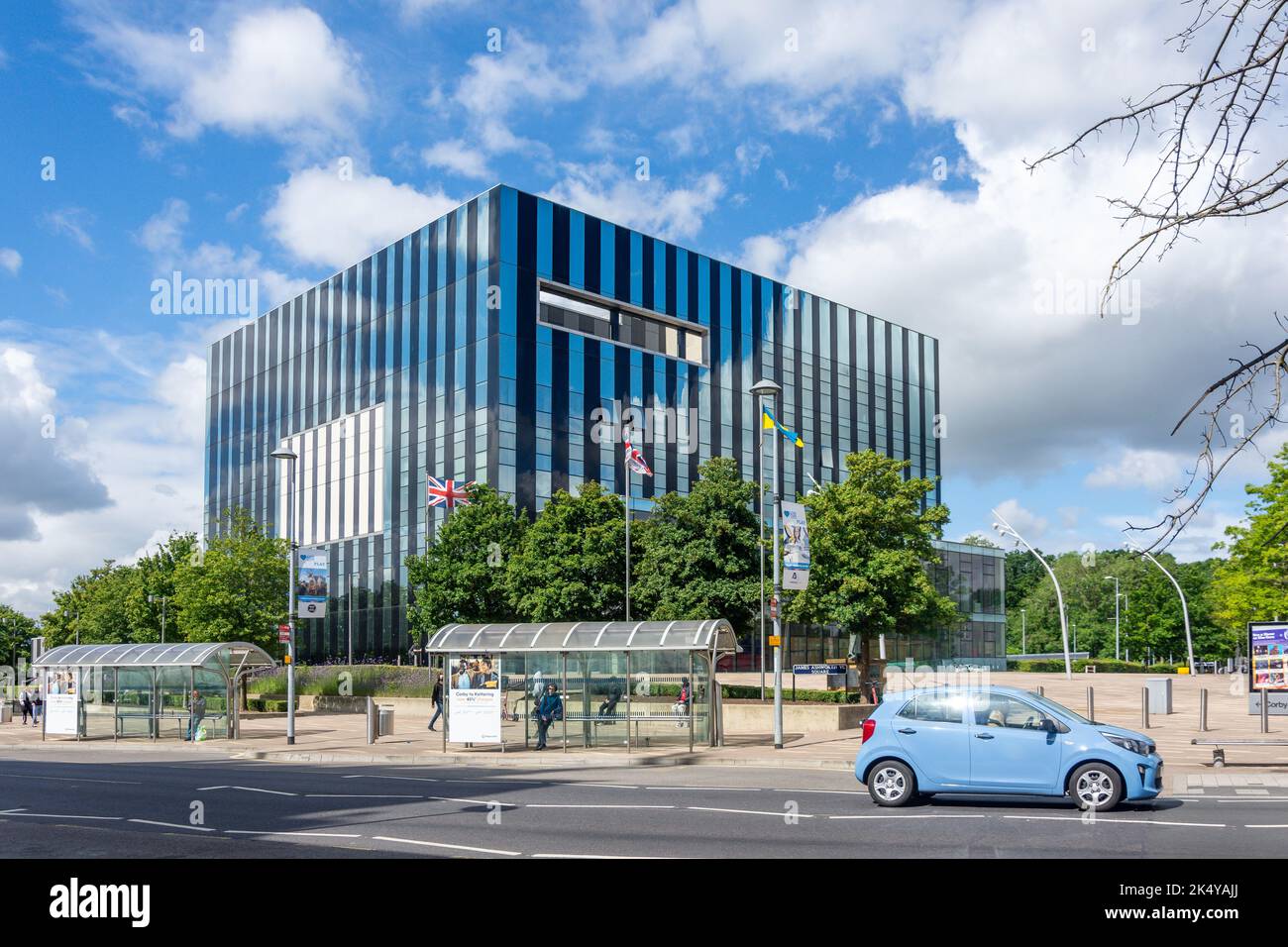 The Core at Corby Cube Veranstaltungsstätte, George Street, Corby, Northamptonshire, England, Vereinigtes Königreich Stockfoto