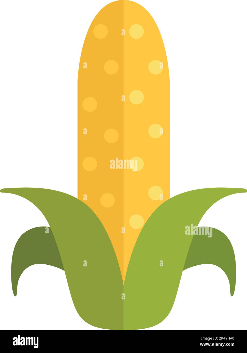 Symbol für Maissorte. Maiskolben Landwirtschaftliche Nutzpflanzen Stock Vektor