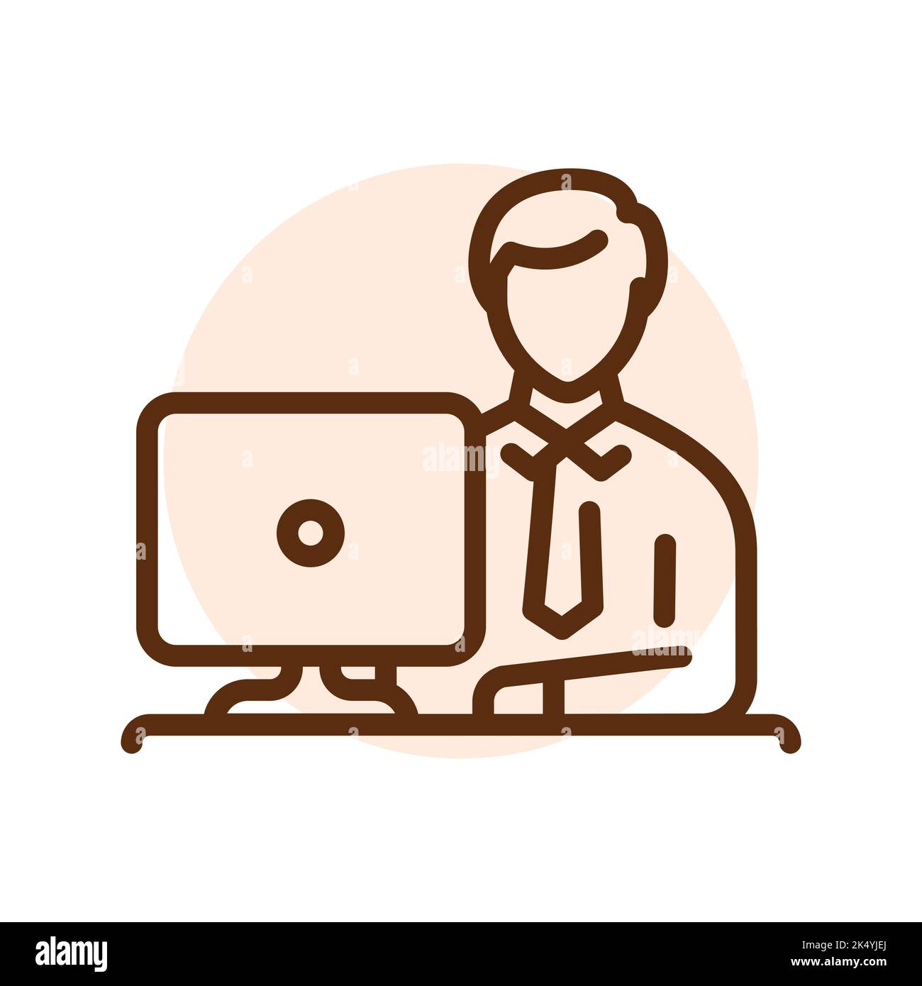 Symbol für die Arbeitsleitung. Routine. Stock Vektor