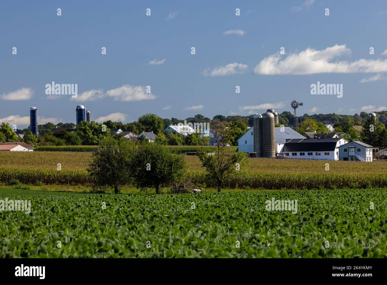 Farmen im Pennsylvania Dutch Country, Lancaster County, Pennsylvania Stockfoto