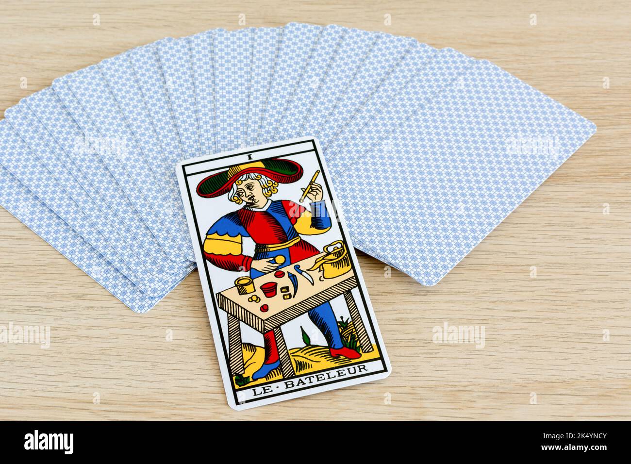 Tarot von Marseille. Der Narr. Stockfoto